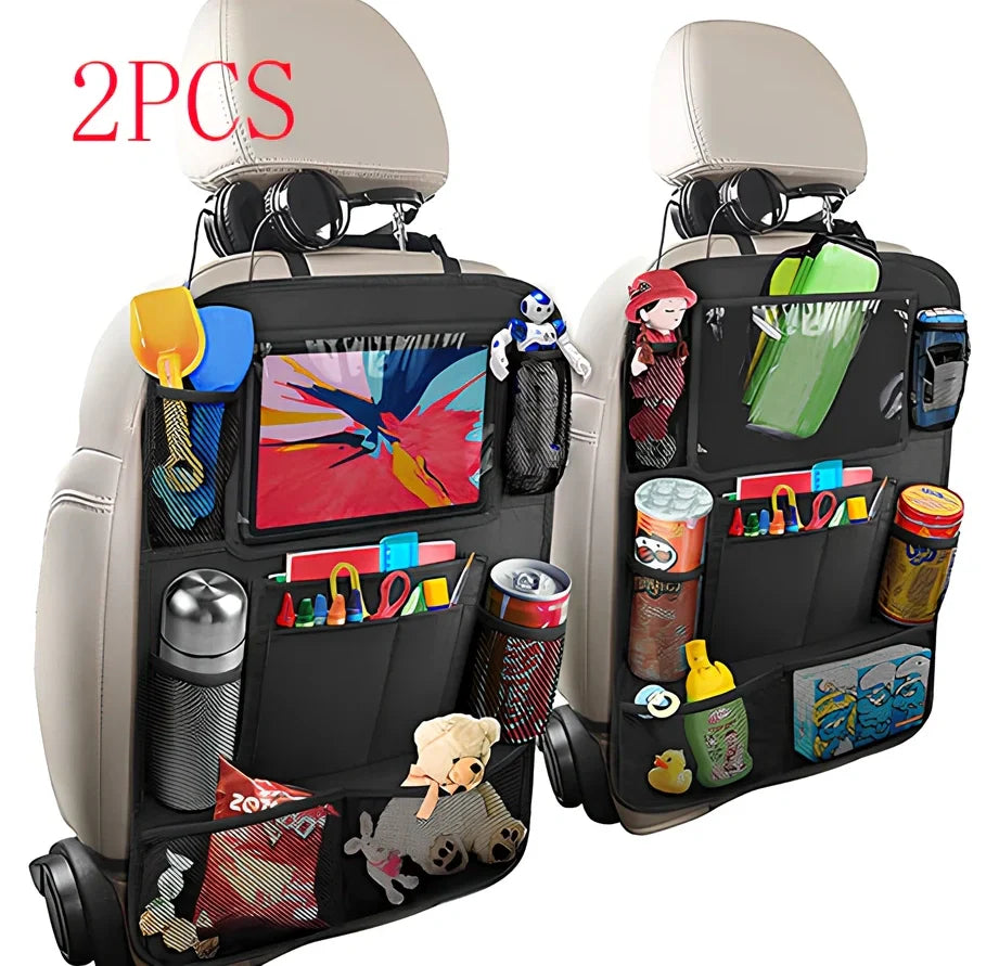 Black waterproof car storage bag measuring 61cm by 41cm with Oxford fabric construction