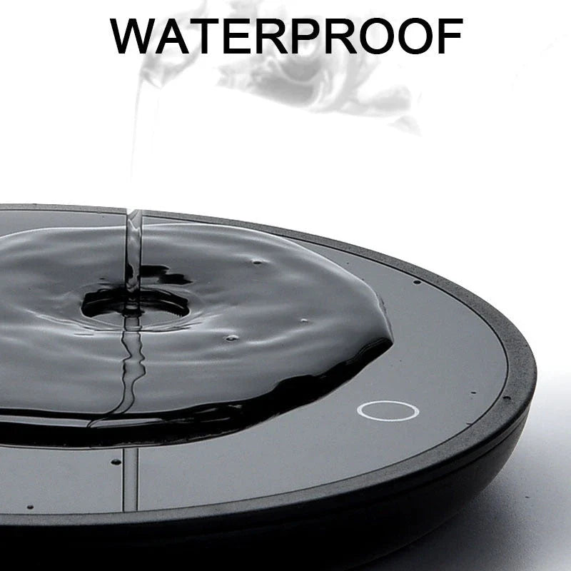 Sleek black Nordic design coffee mug warmer with dual-temperature control