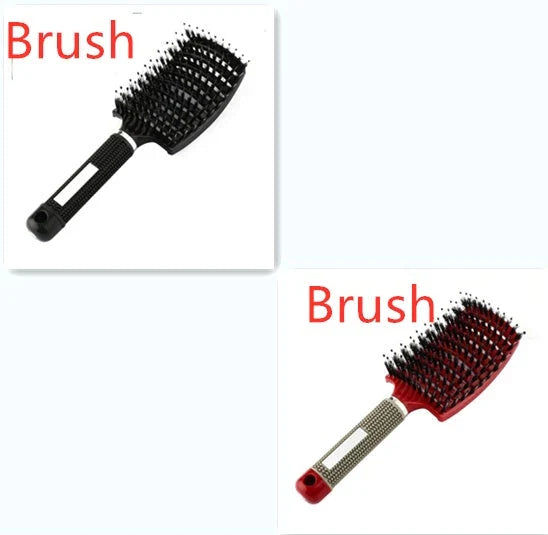 Ultra-Soft Detangling Hair Brush with Scalp Massage - Premium Bristles and Nylon for Effortless Tangle-Free Hair