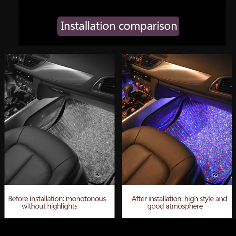 New Star Atmosphere Light Strip with star pattern, 7 colour options, PVC shell, USB connection