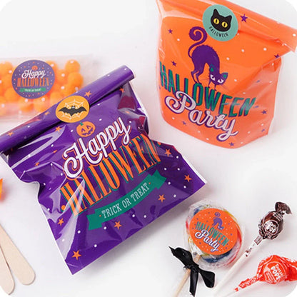 Holy Festival Candy Bag Halloween in orange and dark purple
