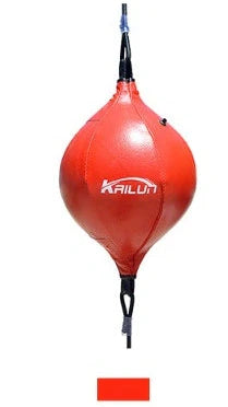 Black boxing speed ball with 40cm length hanging from elastic ropes with inflator and hooks