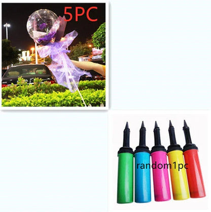 LED luminous balloon rose bouquet in various colors for Valentine's Day decorations