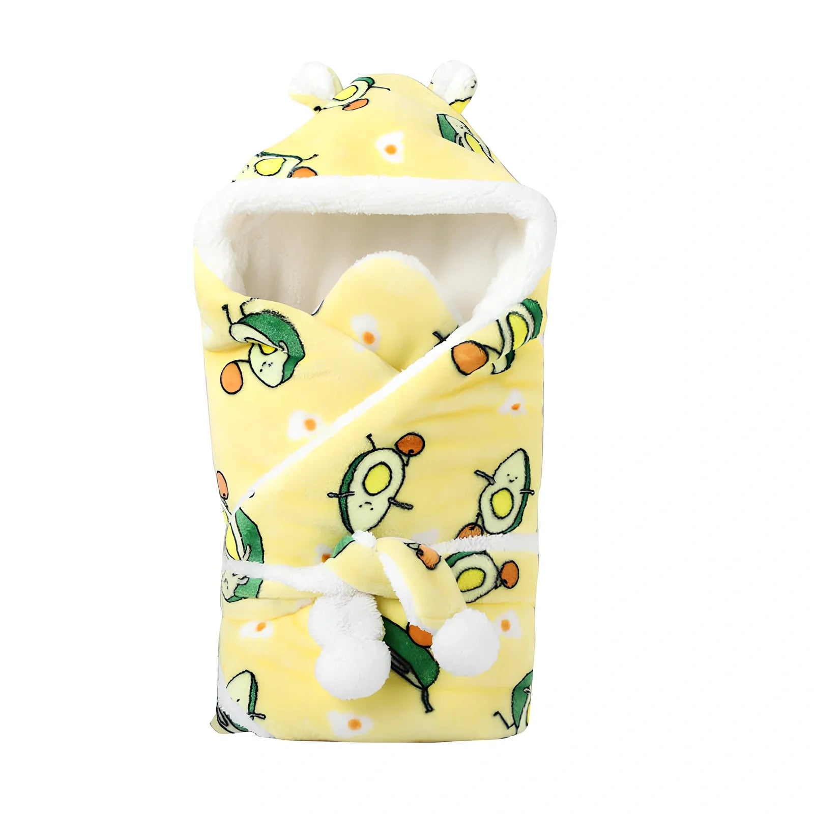 Velvet swaddling blanket 88x88cm in blue wrapping newborn baby for winter warmth, plain fabric set option available