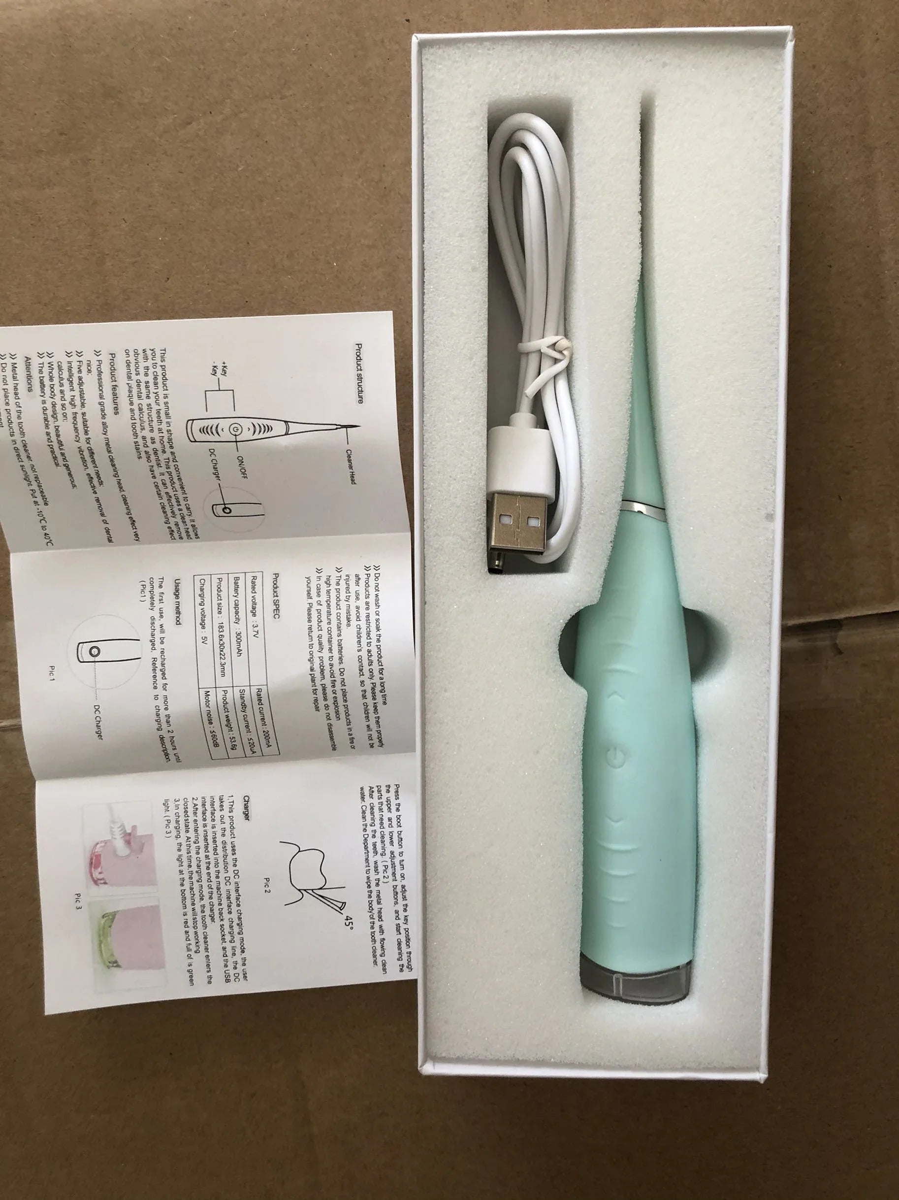 Powerful electric toothbrush cleaning tool with high-frequency vibration, IPX6 waterproof design, and ergonomic grip for effortless plaque, tartar, and stain removal