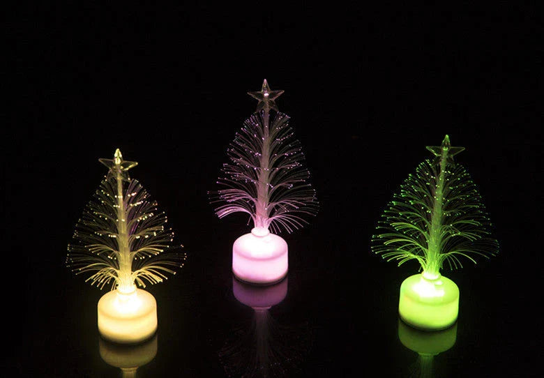 Colourful LED fiber optic night light for Christmas tree and home decoration