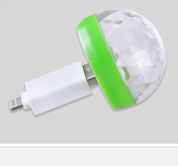 USB 5V Disco Ball Projector with vibrant LED light effects
