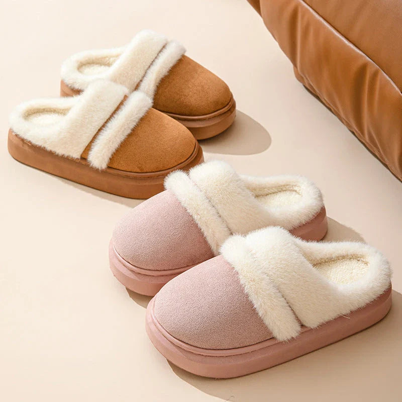 Cozy cotton house slippers for women in various colors, featuring a plush interior and non-slip soles for comfortable and stylish indoor wear