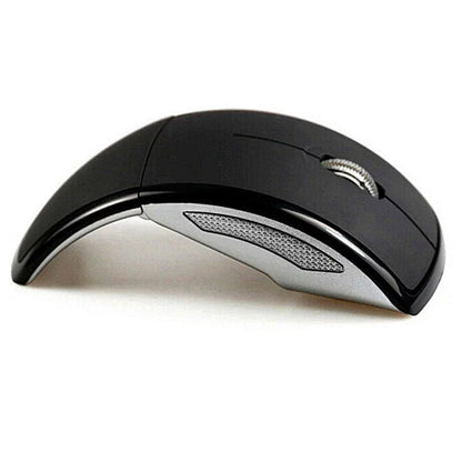 Wireless foldable mouse in various colours, showcasing compact and portable design