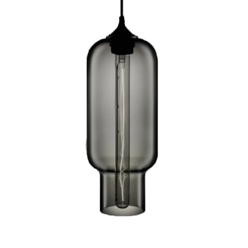 Nordic Modern Loft Pendant Lamp with glass body and adjustable height
