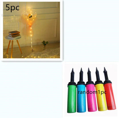 LED luminous balloon rose bouquet in various colors for Valentine's Day decorations