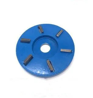 Meterk six-tooth wood carving disc for 16mm angle grinder, 90mm diameter, arc tooth profile