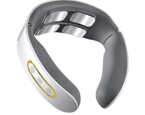 USB-powered cervical spine electric hot compress neck protector in red and white