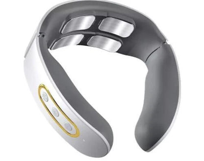 USB-powered cervical spine electric hot compress neck protector in red and white