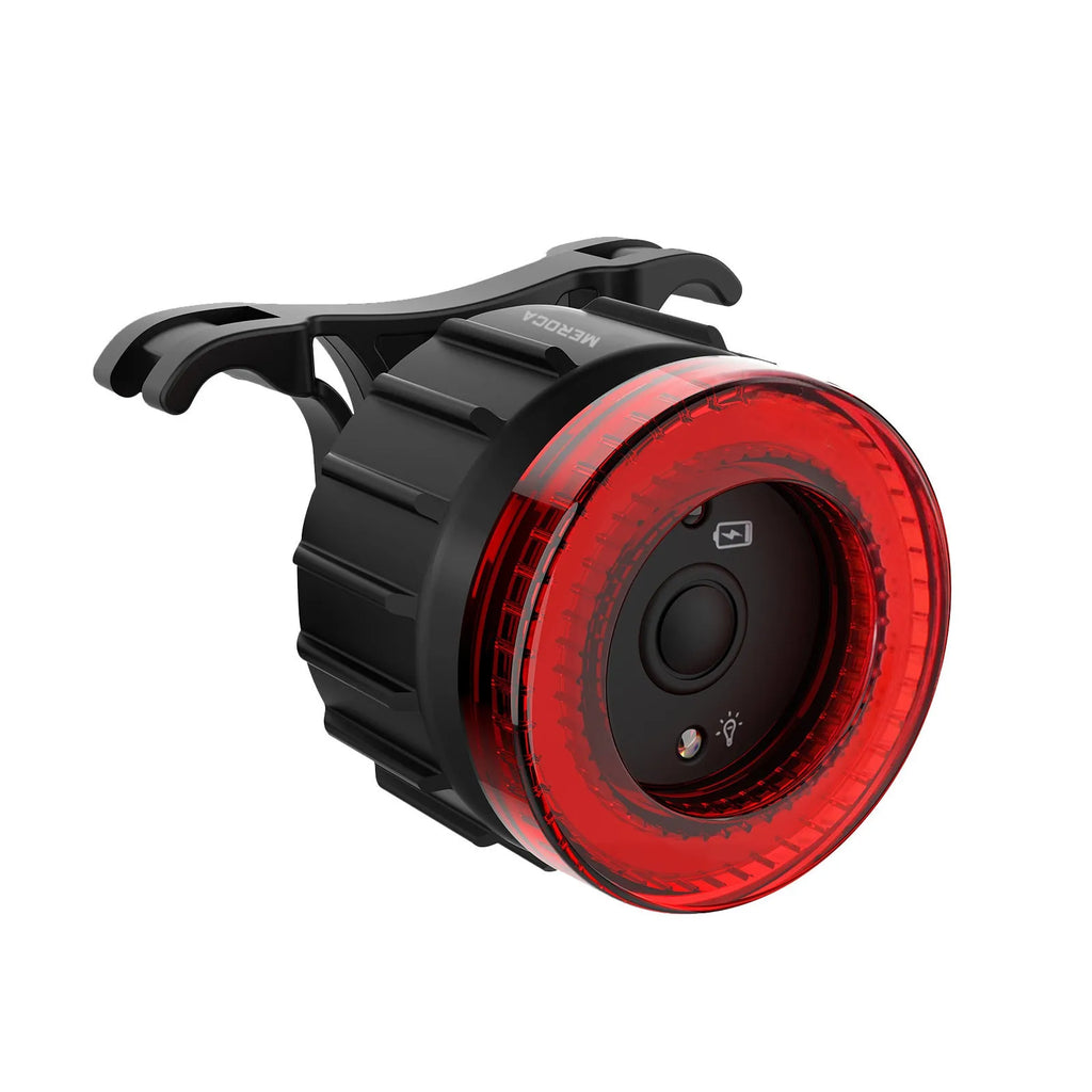 Black Boxed intelligent induction brake bicycle taillight with seat tube mount
