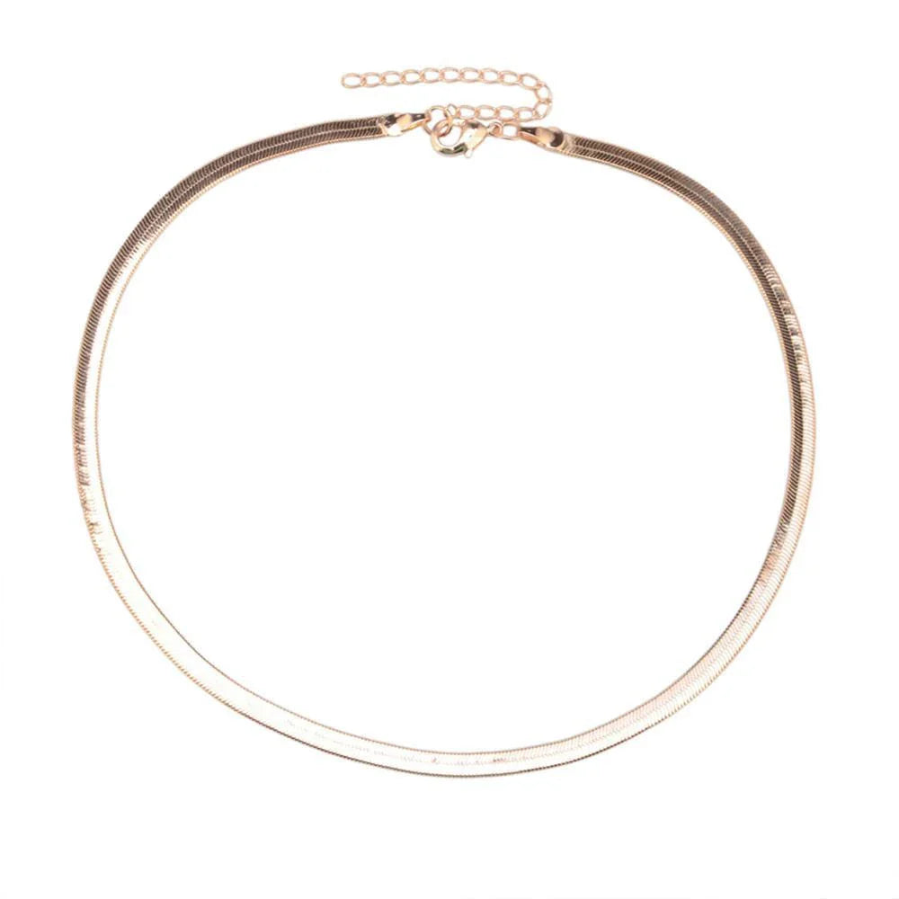 Star Goddess Duo Layering Choker Necklace in gold and silver