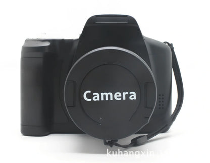 Black XJ05 Digital Video Camera with 2.4-inch LCD and 16x zoom lens for 1080p recording