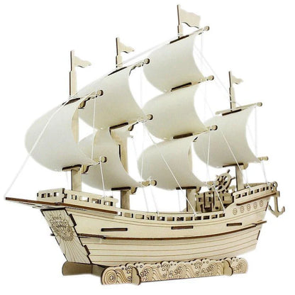 DIY Wooden Sailboat Model of Ming Dynasty Merchant Ship