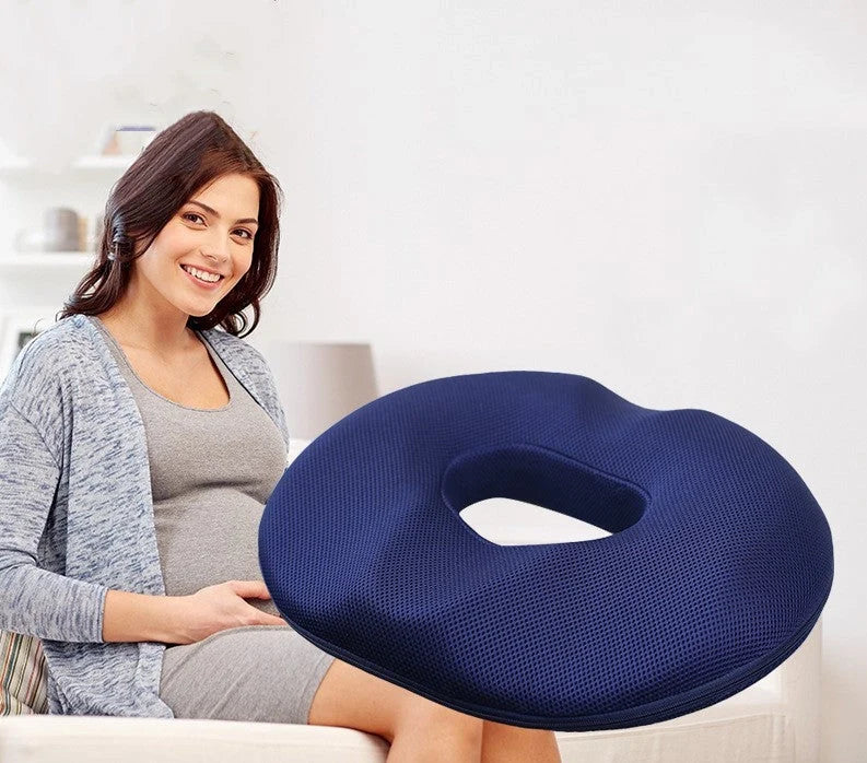 Memory foam seat cushion pillow with gender-specific design for office chairs