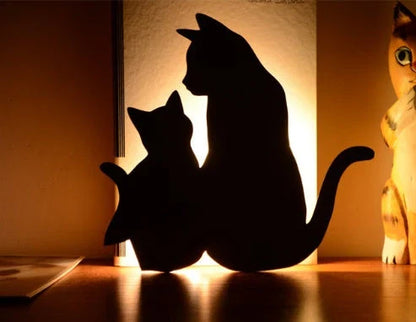 Cute animal-shaped LED night light with sound sensor for home safety