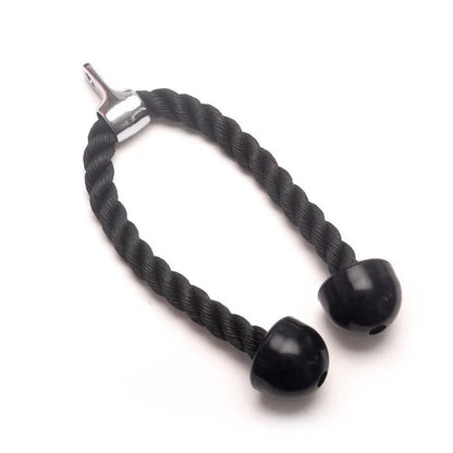 Nylon pull rope fitness equipment with silent pulley and various attachments for a full-body workout