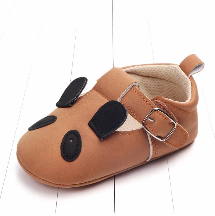 Cartoon animal baby shoes with non-slip soft bottom for spring and autumn wear