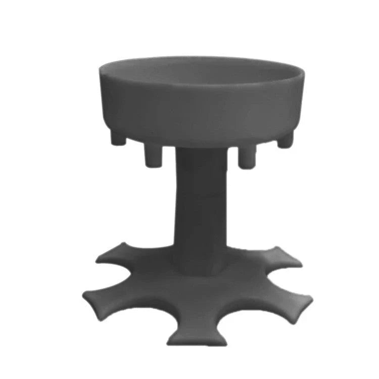 Premium 6-cup wine dispenser and funnel set with modern, sleek design and durable polypropylene construction