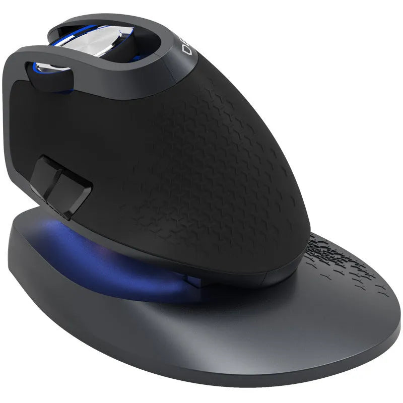 M618X wireless Bluetooth gaming mouse in black with vertical ergonomic shape and six buttons