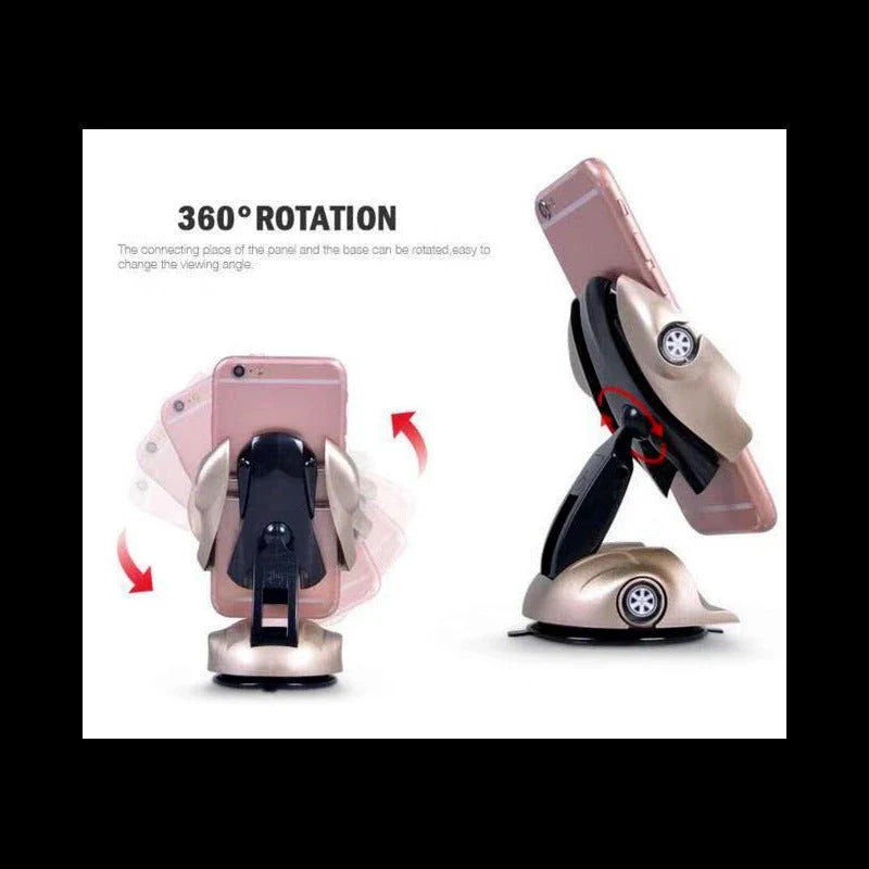 Shopfluxpro NZ Sporty Car Phone Mount with 360° Rotation and Strong Suction