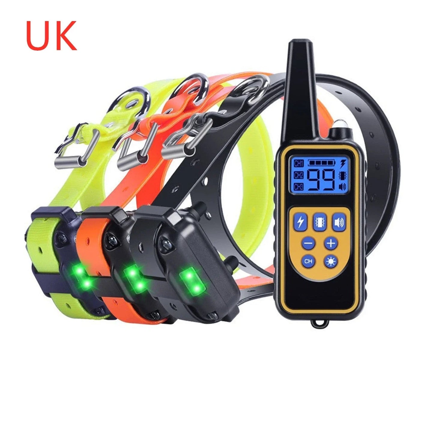 Advanced waterproof dog training collar with remote control and adjustable stimulation levels