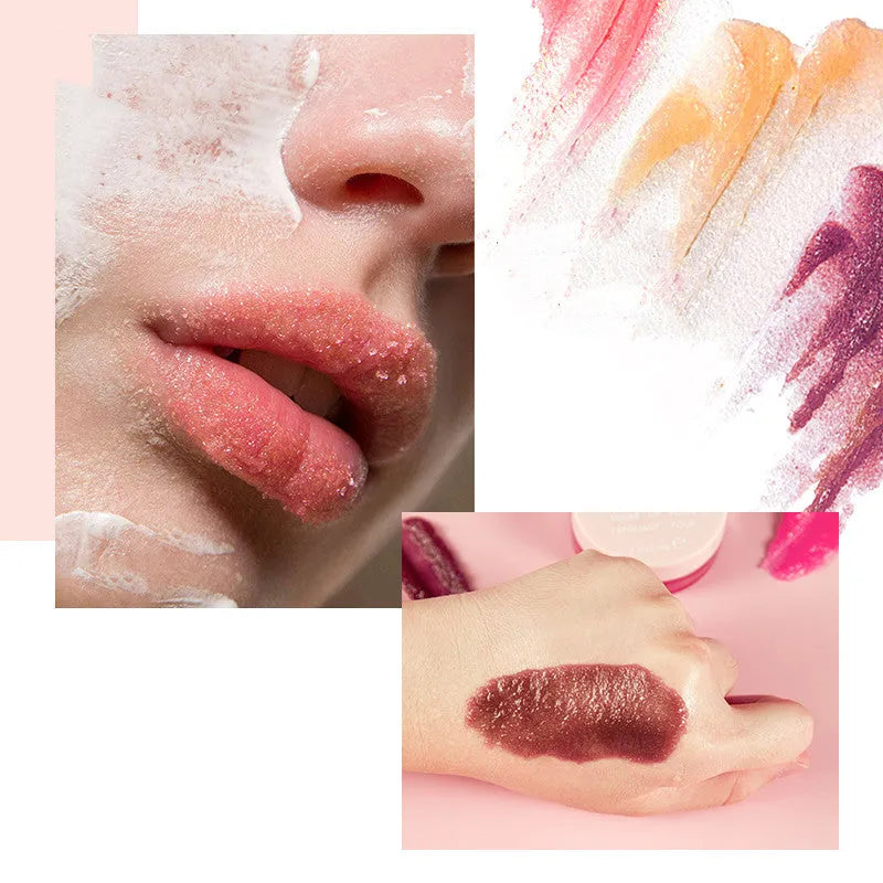 Honey Milk Soft Lip Scrub 8g in pink peach colour with tube packaging