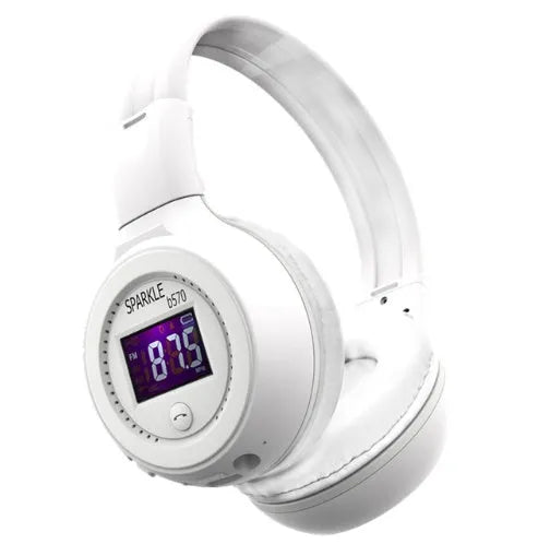 Zealot B570 Bluetooth headset with headband design in black, blue, brown, red, or white colours