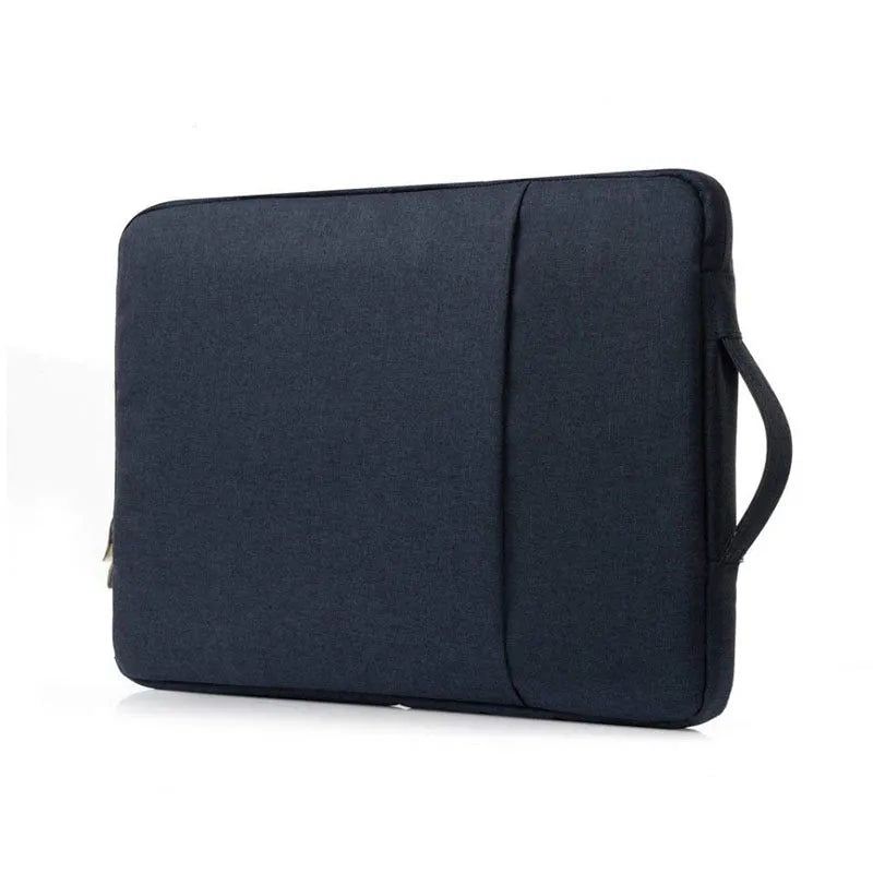 Canvas handbag style protective case for a Pro 12.9 tablet in grey colour.