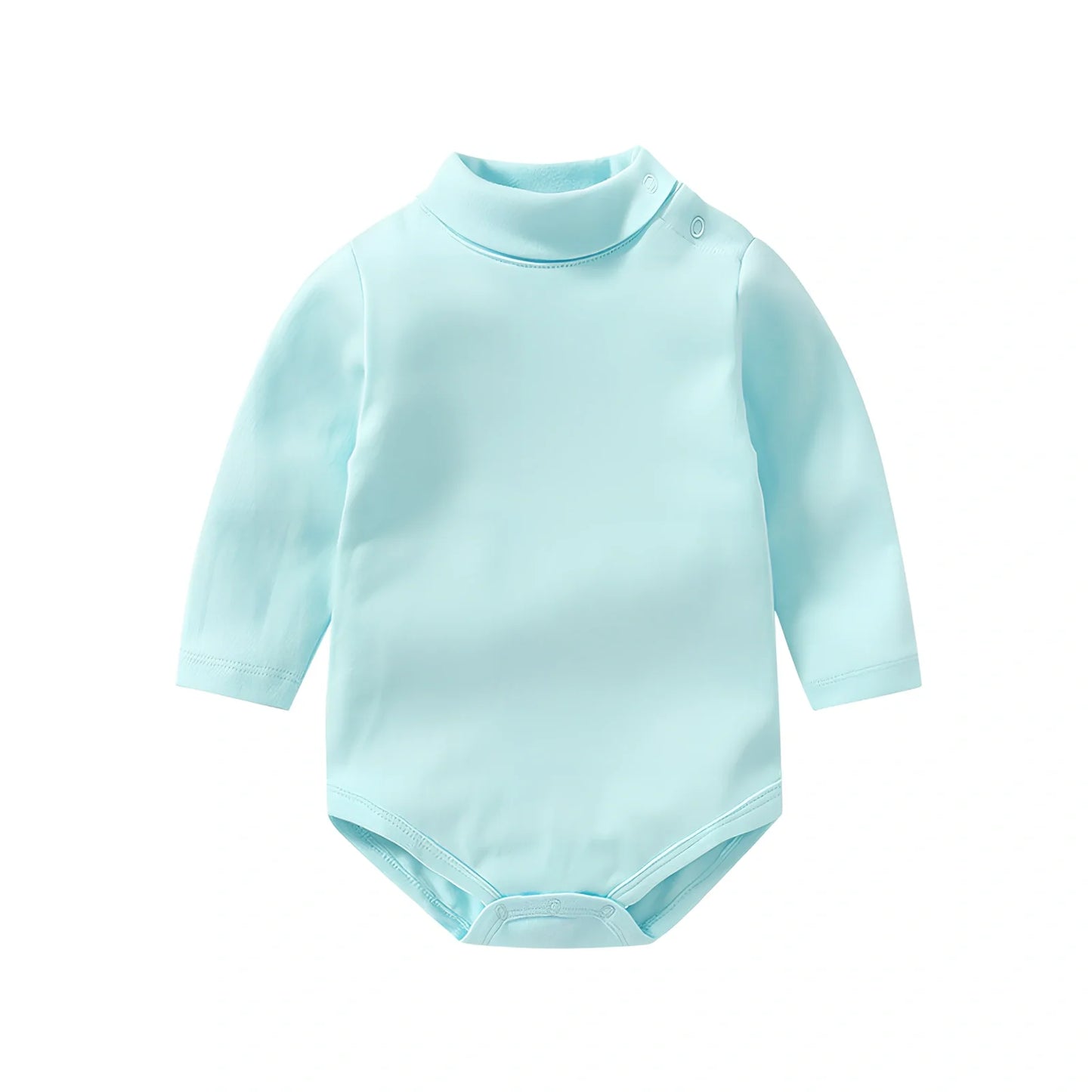 Cotton baby bodysuit with snap closures in multiple colours and sizes for New Zealand infants
