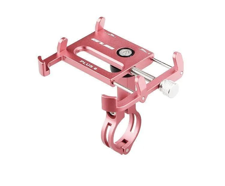GUB Plus motorcycle and bicycle phone holder with rotating mount in black, red, titanium or rose gold