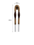 Horse hair wall chandelier with iron lamp body in black finish for modern indoor lighting