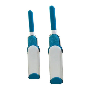 Reusable pet hair remover with self-cleaning base in multiple colours