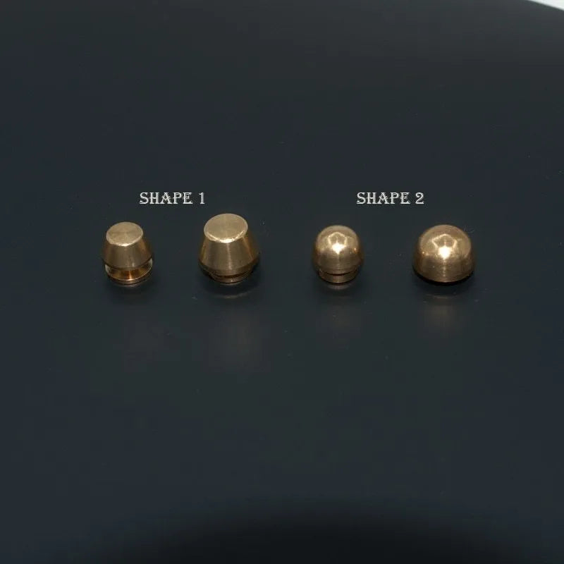 Brass decorative buckle in 10x6mm and 12x7mm sizes with polished finish