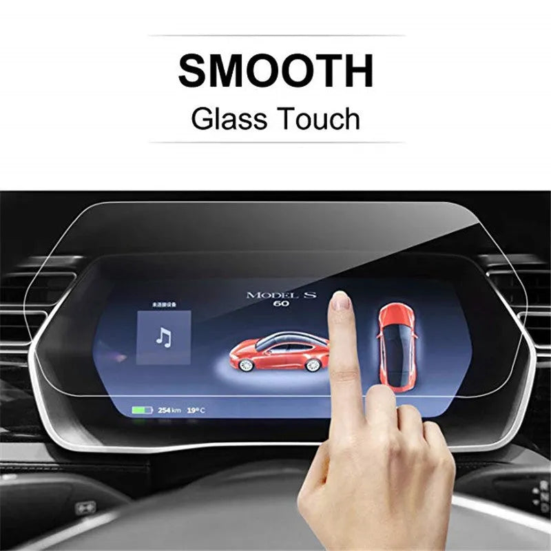 Dashboard Screen Protector for Tesla Model X and Model S 13 Inch 283.6x103.2mm Straight Edge Nano-Layer Fingerprint Oil Layer Oleophobic High Transparency 4 Hours Tempering Touch Responsive Explosion-Proof Crack Special Colloid