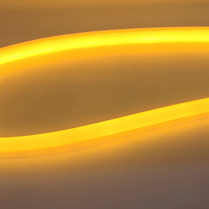 2-piece flexible 45cm LED angel eye DRL strips in white for car headlights, waterproof soft tube design