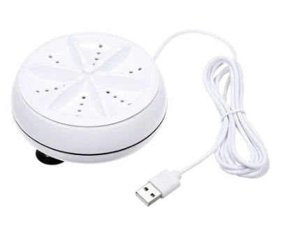 Mini portable ultrasonic washing machine with USB power for travel and small spaces