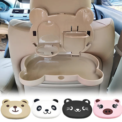 Child car seat table with 20x23.5cm surface mounted on vehicle seat back