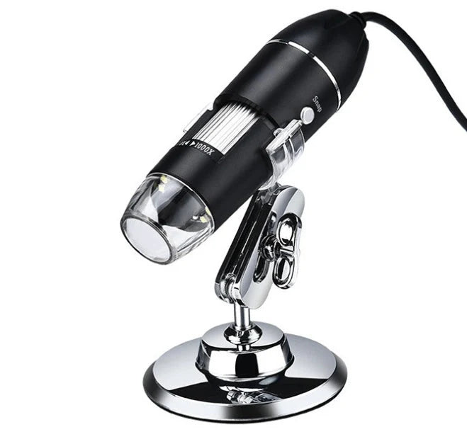 3-in-1 USB Digital Microscope with adjustable magnification and LED lighting