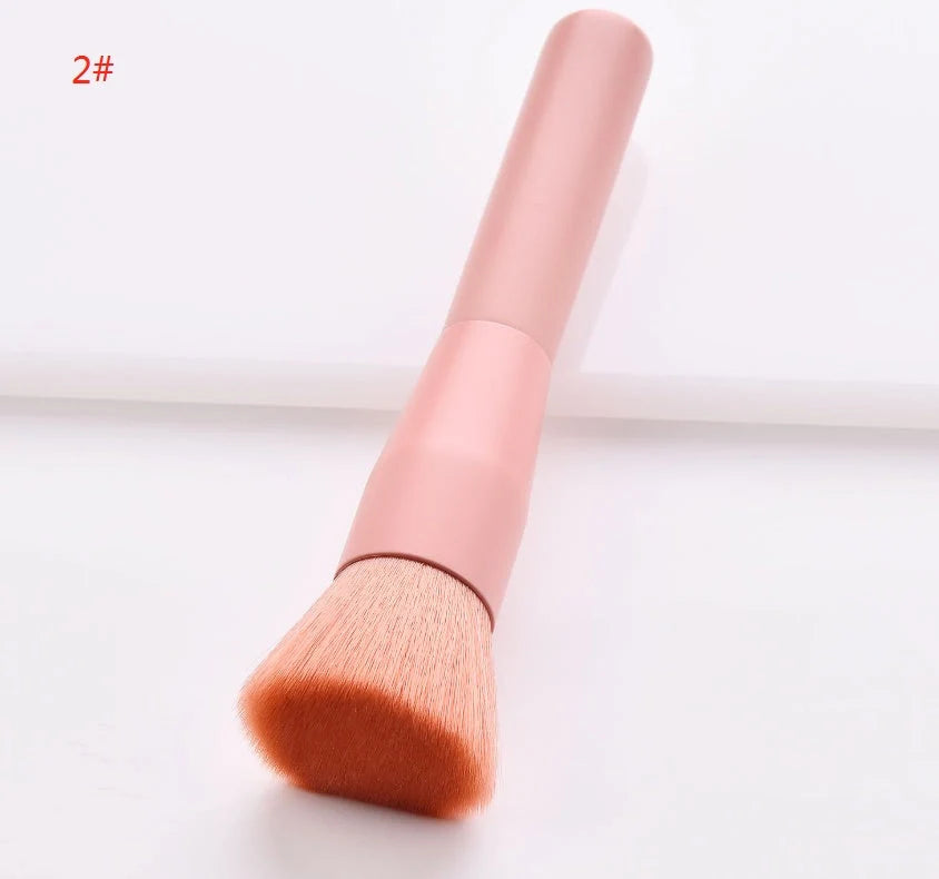 Premium cosmetic brush set with wooden handles for flawless makeup application