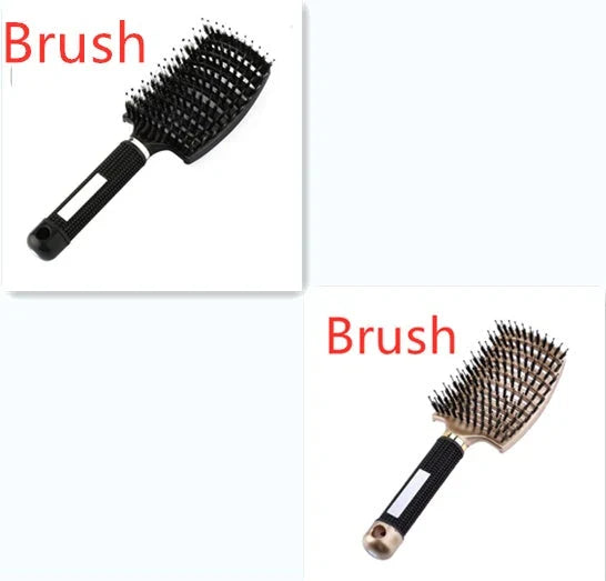 Ultra-Soft Detangling Hair Brush with Scalp Massage - Premium Bristles and Nylon for Effortless Tangle-Free Hair