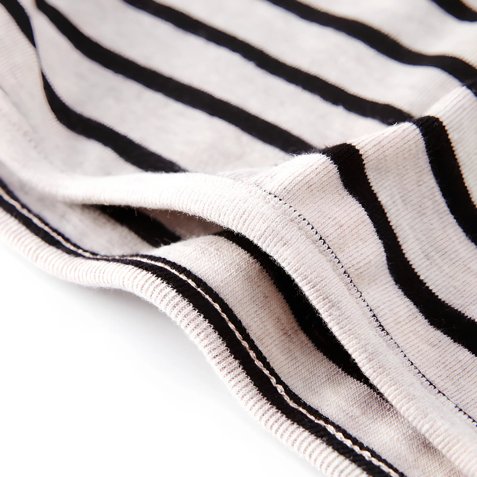 Black or red striped 100% cotton long sleeve T-shirt for baby girls, sizes 80-104 with lengths 34-43cm