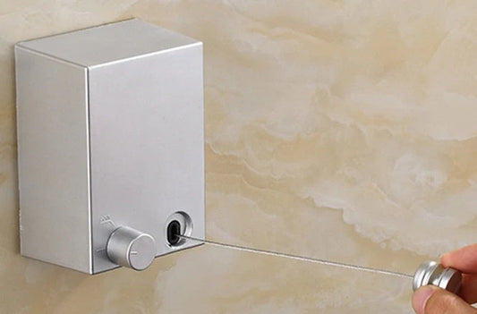 4.2m retractable stainless steel clothesline for indoor and outdoor drying