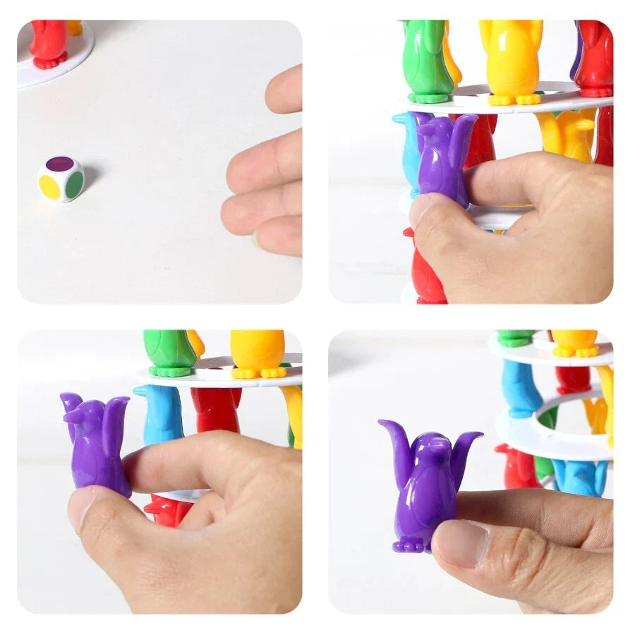 Penguin Tower Collapse Desktop Game for kids' educational play