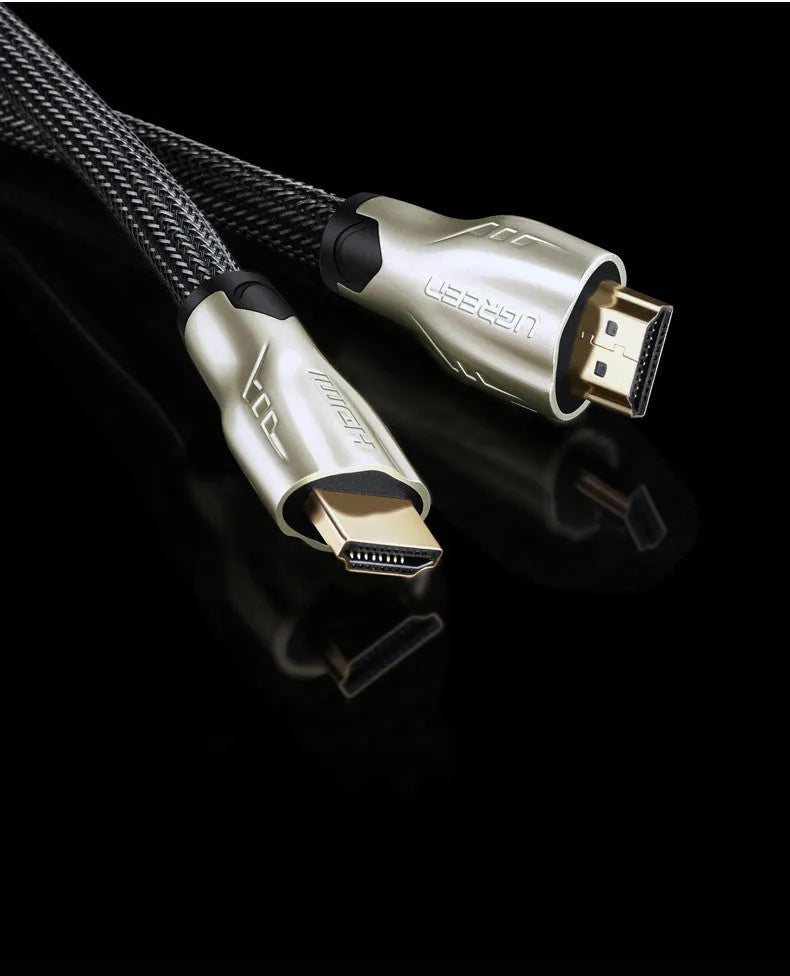5-metre long black HDMI cable with gold-plated connectors for PS3, Xbox, and 4K TVs.
