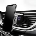 Glory black magnetic car phone holder attached to a car air vent